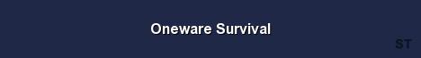 Oneware Survival Server Banner