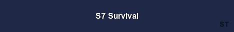 S7 Survival Server Banner