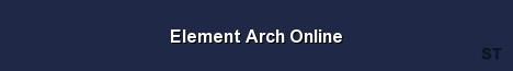Element Arch Online Server Banner
