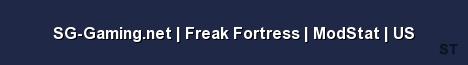 SG Gaming net Freak Fortress ModStat US Server Banner