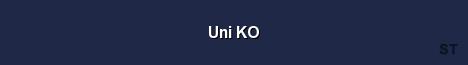 Uni KO Server Banner