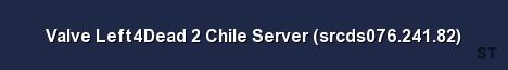 Valve Left4Dead 2 Chile Server srcds076 241 82 Server Banner