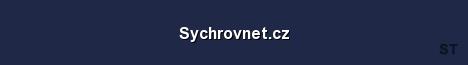 Sychrovnet cz Server Banner