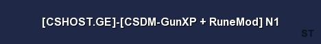 CSHOST GE CSDM GunXP RuneMod N1 Server Banner