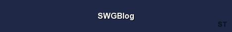SWGBlog Server Banner