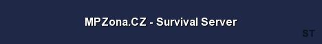 MPZona CZ Survival Server 
