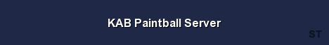 KAB Paintball Server 