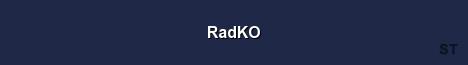 RadKO Server Banner