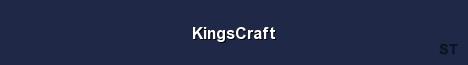 KingsCraft Server Banner