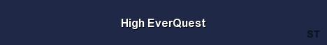 High EverQuest Server Banner