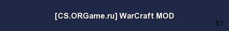 CS ORGame ru WarCraft MOD Server Banner