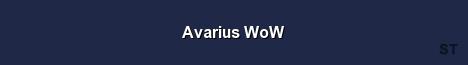 Avarius WoW Server Banner