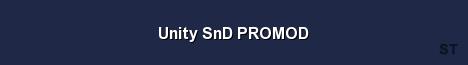 Unity SnD PROMOD Server Banner
