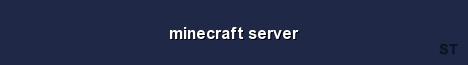 minecraft server Server Banner
