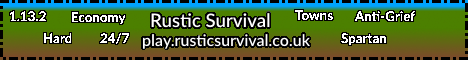 Rustic Survival Server Banner