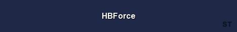 HBForce Server Banner