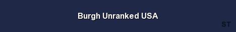 Burgh Unranked USA Server Banner