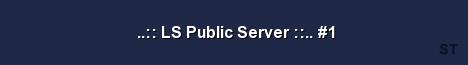 LS Public Server 1 Server Banner
