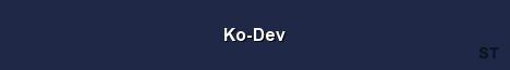 Ko Dev Server Banner