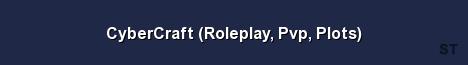 CyberCraft Roleplay Pvp Plots Server Banner