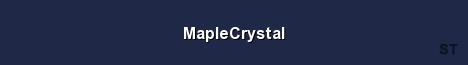 MapleCrystal Server Banner