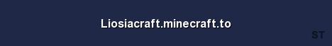 Liosiacraft minecraft to Server Banner