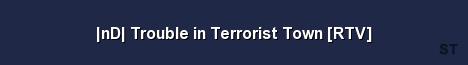 nD Trouble in Terrorist Town RTV Server Banner