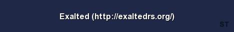 Exalted http exaltedrs org Server Banner