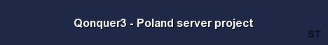 Qonquer3 Poland server project Server Banner