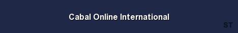 Cabal Online International Server Banner