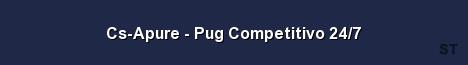 Cs Apure Pug Competitivo 24 7 Server Banner