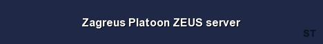 Zagreus Platoon ZEUS server Server Banner
