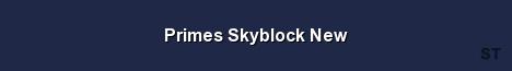 Primes Skyblock New 