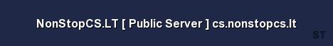 NonStopCS LT Public Server cs nonstopcs lt Server Banner
