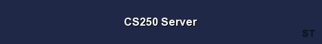 CS250 Server Server Banner