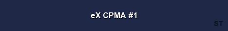 eX CPMA 1 Server Banner