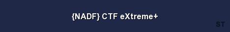 NADF CTF eXtreme Server Banner