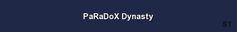 PaRaDoX Dynasty Server Banner