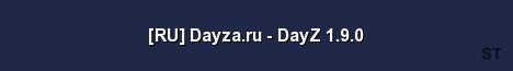 RU Dayza ru DayZ 1 9 0 Server Banner