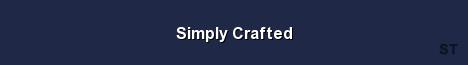 Simply Crafted Server Banner