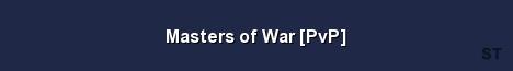 Masters of War PvP Server Banner