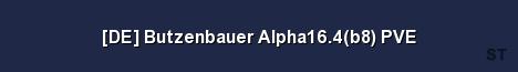 DE Butzenbauer Alpha16 4 b8 PVE Server Banner