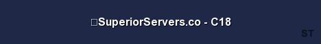 SuperiorServers co C18 Server Banner