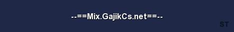 Mix GajikCs net Server Banner
