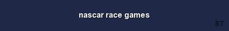 nascar race games 