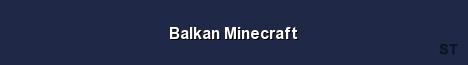 Balkan Minecraft Server Banner