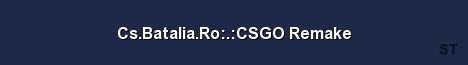 Cs Batalia Ro CSGO Remake Server Banner