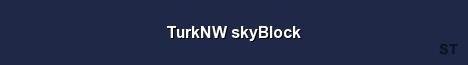 TurkNW skyBlock Server Banner