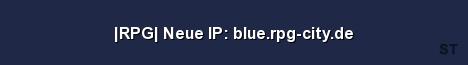 RPG Neue IP blue rpg city de Server Banner