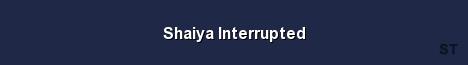 Shaiya Interrupted Server Banner
